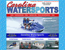 Tablet Screenshot of carolinawatersportsnc.com